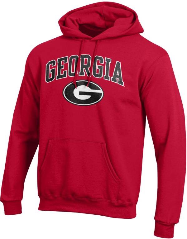 Champion Men's Georgia Bulldogs Red Pullover Hoodie