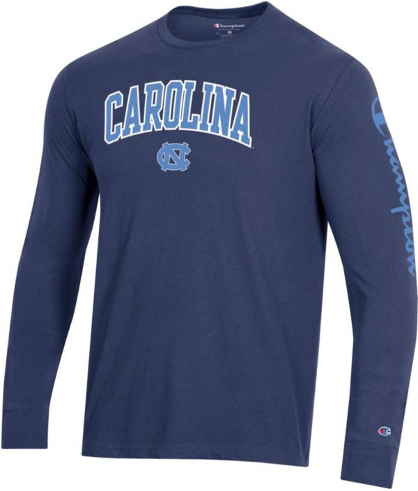 Champion Men's North Carolina Tar Heels Navy Long Sleeve T-Shirt