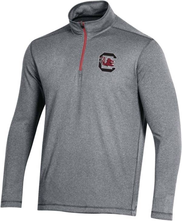 Champion Men's South Carolina Gamecocks Grey Quarter-Zip Pullover Shirt