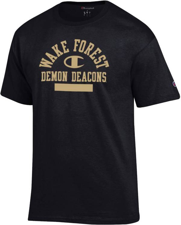 Champion Men's Wake Forest Demon Deacons Black Jersey T-Shirt