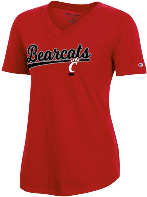 Champion Women's Cincinnati Bearcats Red V-Neck T-Shirt