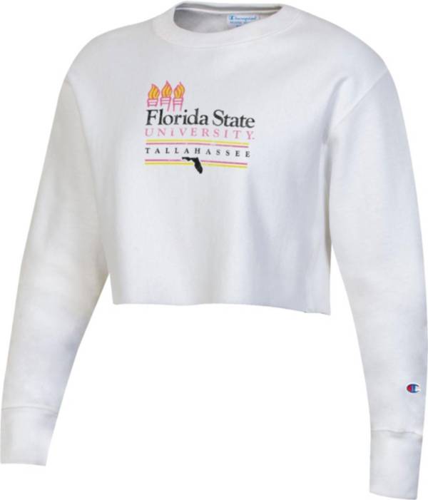 Champion Women's Florida State Seminoles ‘Beach Collection' Cropped Pullover Sweatshirt