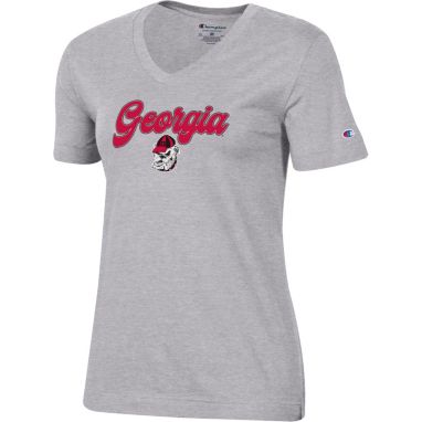 sorry, Champion Women's Georgia Bulldogs Grey University 2.0 V-Neck T-Shirt is currently out of stock