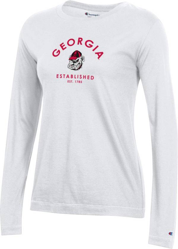 Champion Women's Georgia Bulldogs University 2.0 Long Sleeve White Shirt