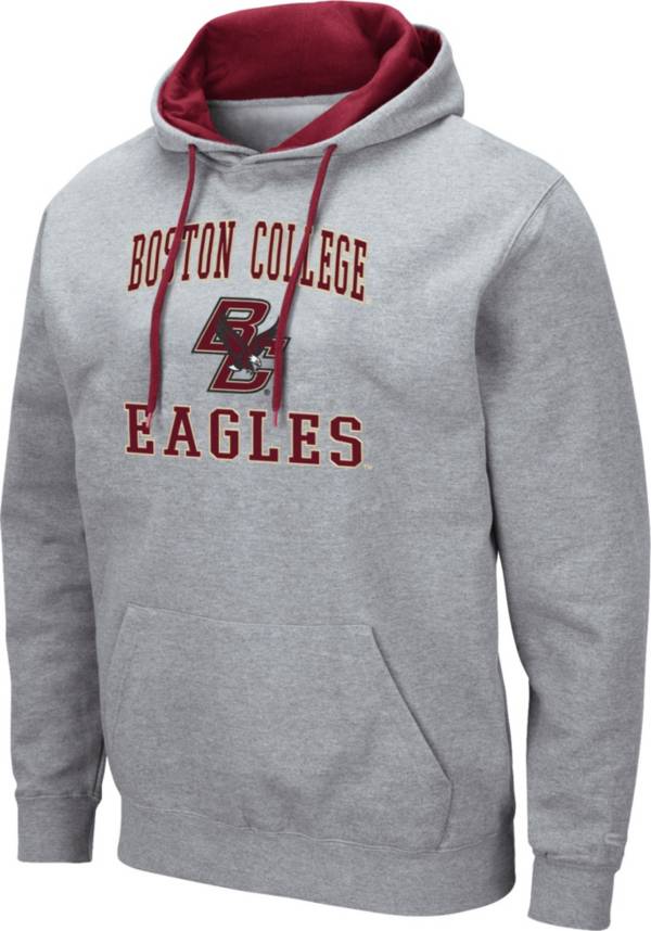 Colosseum Men's Boston College Eagles Grey Pullover Hoodie