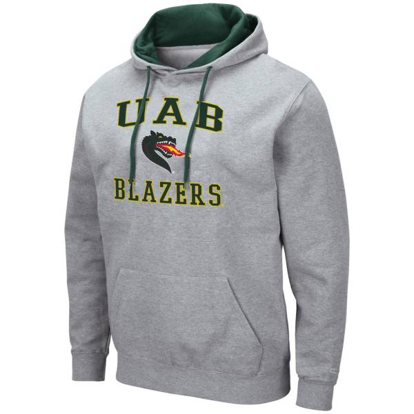 Colosseum Men's UAB Blazers Grey Pullover Hoodie