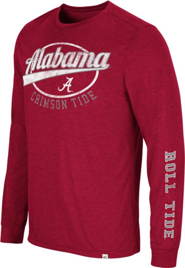 Colosseum Men's Alabama Crimson Tide Crimson Far Out! Long Sleeve T-Shirt product image