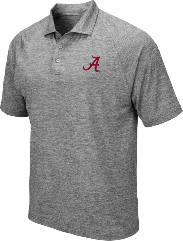 Colosseum Men's Alabama Crimson Tide Grey Polo