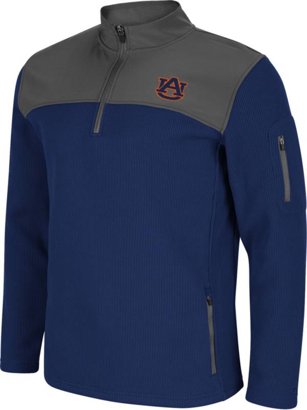 Colosseum Men's Auburn Tigers Blue Lemon Law Quarter-Zip Pullover Jacket product image