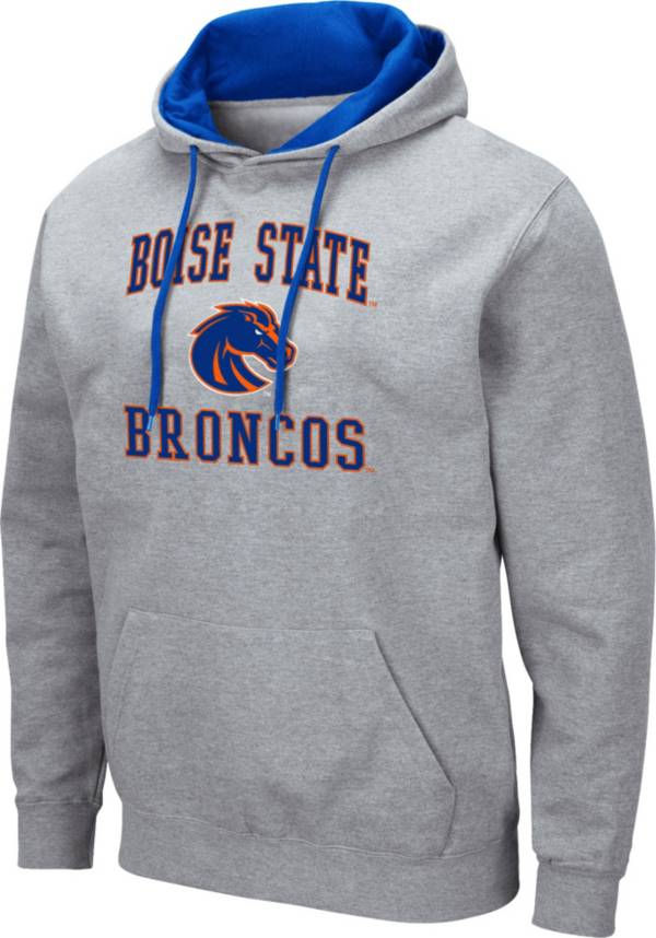 Colosseum Men's Boise State Broncos Grey Pullover Hoodie