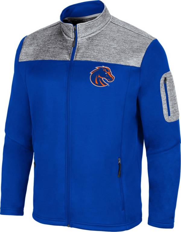 Colosseum Men's Boise State Broncos Blue Third Wheel Full-Zip Jacket