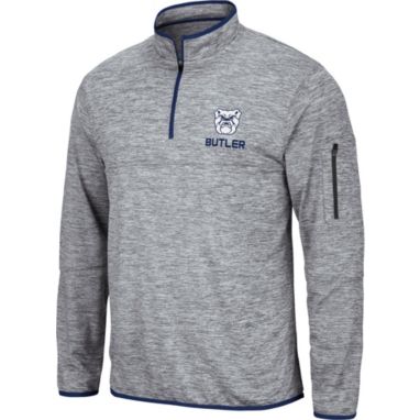 sorry, Colosseum Men's Butler Bulldogs Grey Quarter-Zip Pullover Shirt is currently out of stock