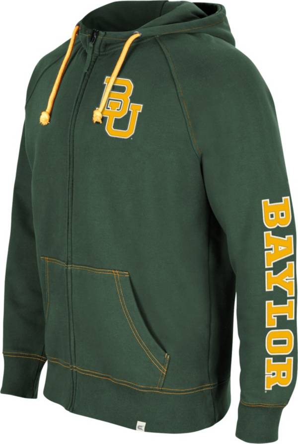 Colosseum Men's Baylor Bears Green Intervention Full-Zip Hoodie product image