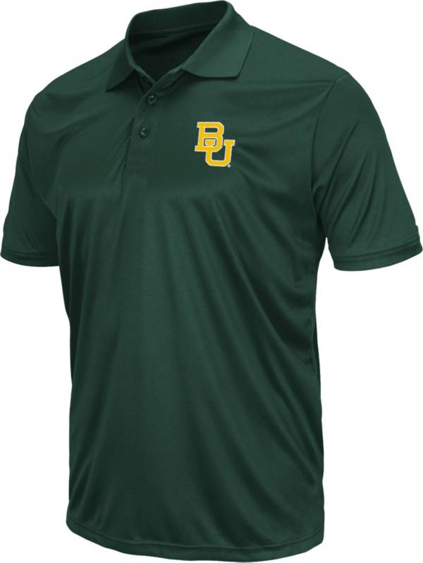 Colosseum Men's Baylor Bears Green Polo