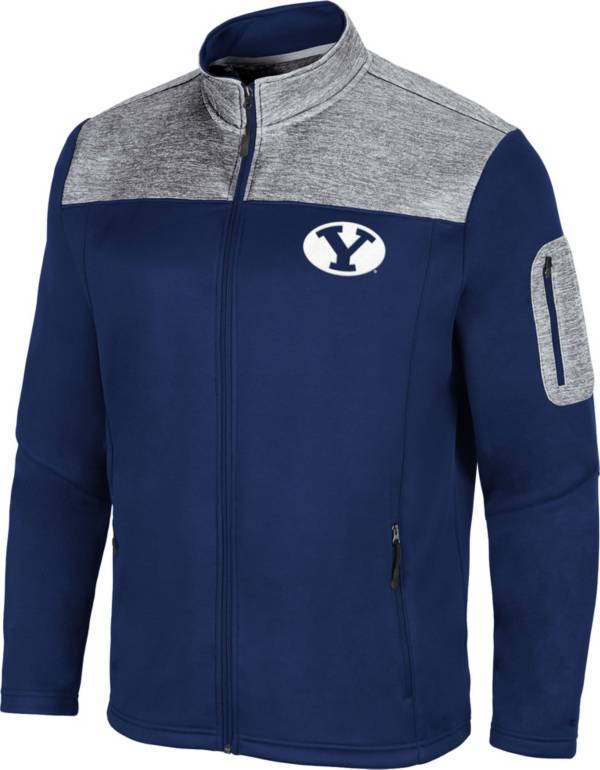 Colosseum Men's BYU Cougars Blue Third Wheel Full-Zip Jacket product image