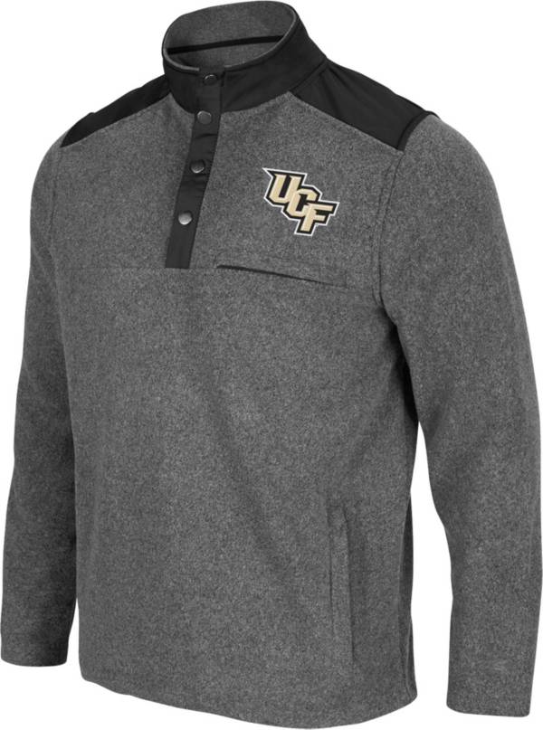 Colosseum Men's UCF Knights Grey Huff Quarter-Snap Pullover Jacket product image