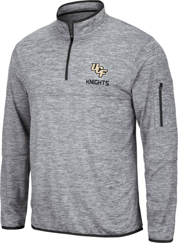 Colosseum Men's UCF Knights Grey Quarter-Zip Pullover Shirt