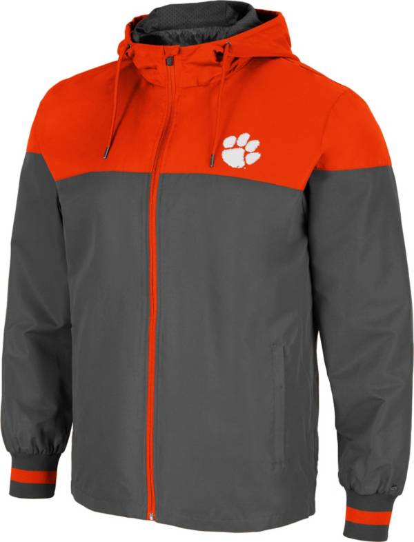Colosseum Men's Clemson Tigers Grey Game Night Full-Zip Jacket product image