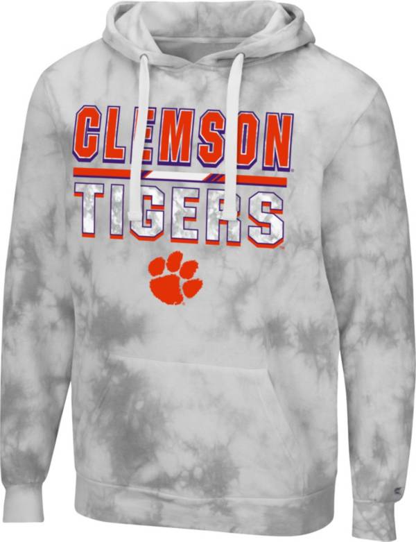 Colosseum Men's Clemson Tigers Grey Pullover Hoodie product image
