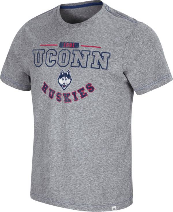 Colosseum Men's UConn Huskies Grey Tannen T-Shirt