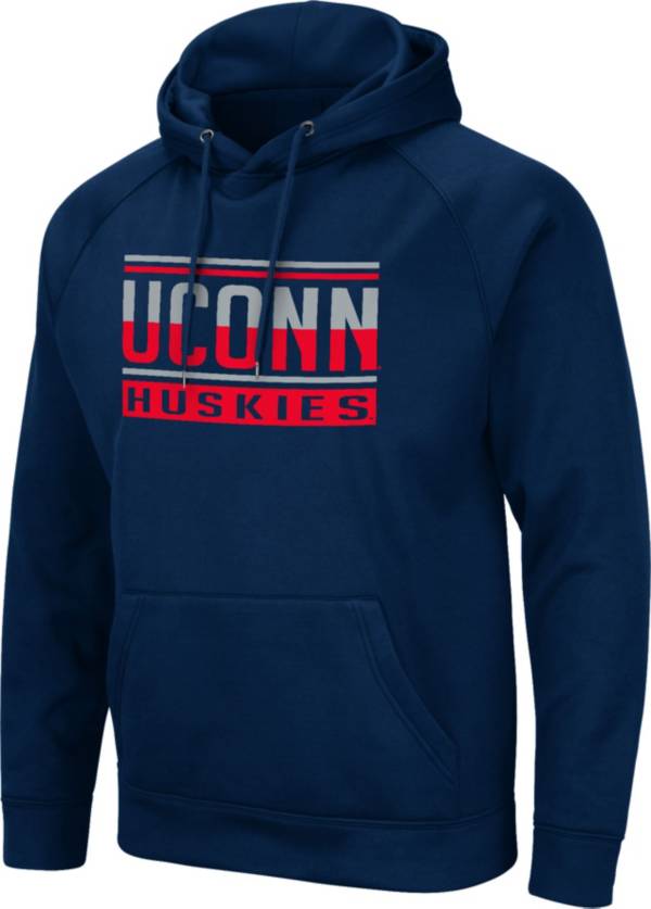 Colosseum Men's UConn Huskies Blue Pullover Hoodie