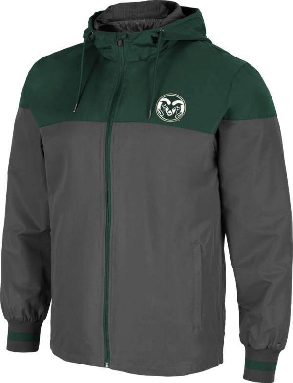 Colosseum Men's Colorado State Rams Grey Game Night Full-Zip Jacket