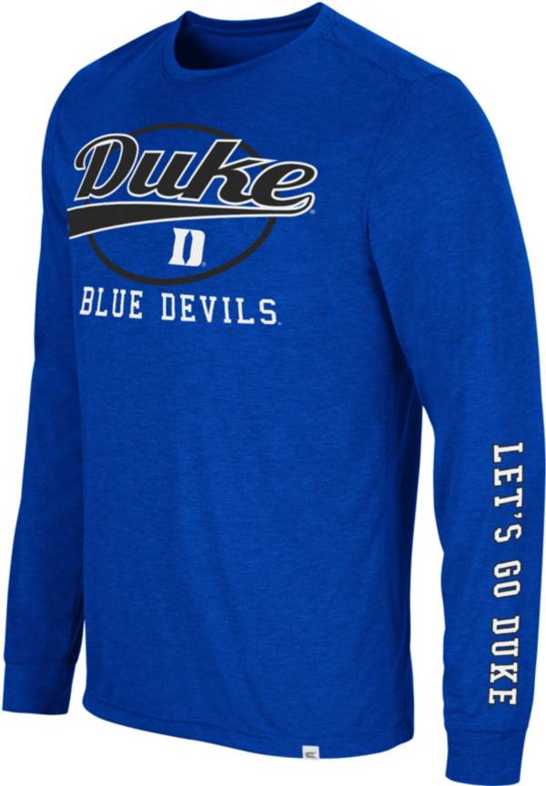 Colosseum Men's Duke Blue Devils Duke Blue Far Out! Long Sleeve T-Shirt