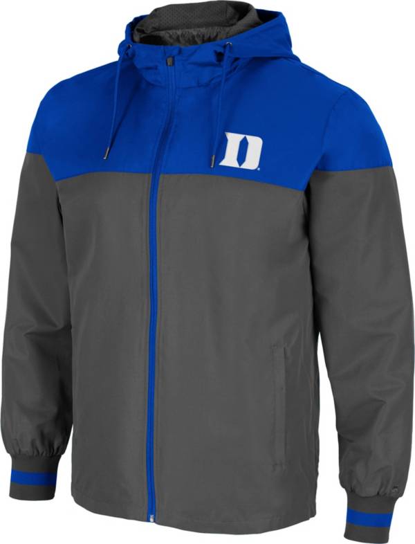 Colosseum Men's Duke Blue Devils Grey Game Night Full-Zip Jacket