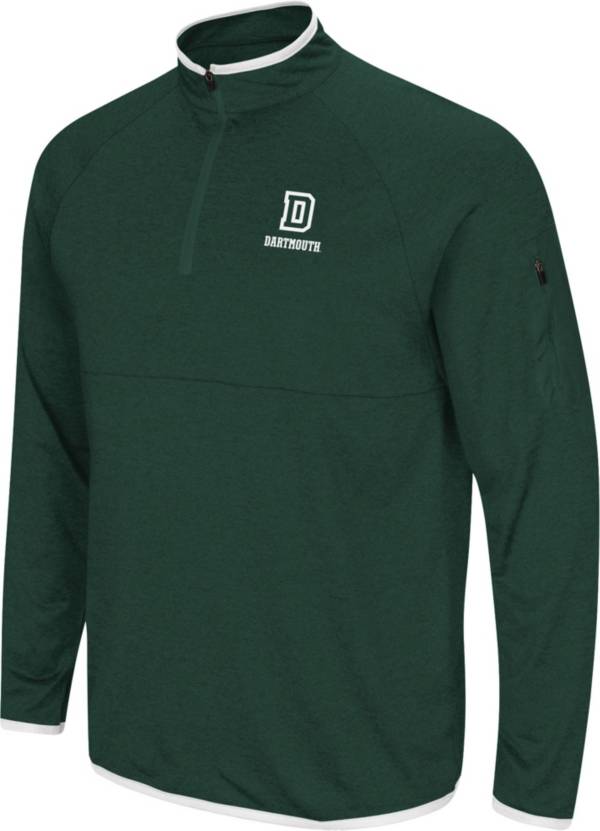 Colosseum Men's Dartmouth Big Green Green Rival Quarter-Zip Pullover Shirt