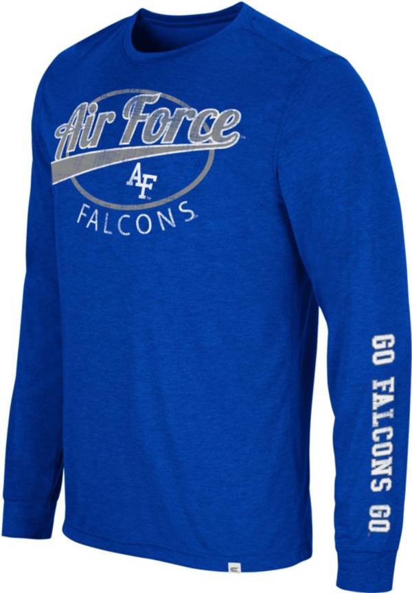 Colosseum Men's Air Force Falcons Blue Far Out! Long Sleeve T-Shirt product image