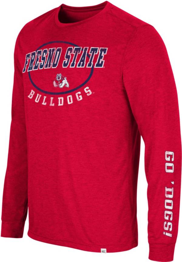 Colosseum Men's Fresno State Bulldogs Cardinal Far Out! Long Sleeve T-Shirt product image