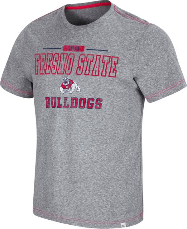 Colosseum Men's Fresno State Bulldogs Grey Tannen T-Shirt