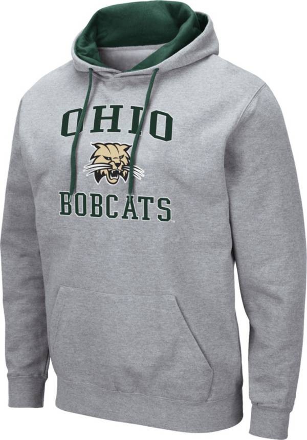 Colosseum Men's Ohio Bobcats Grey Pullover Hoodie