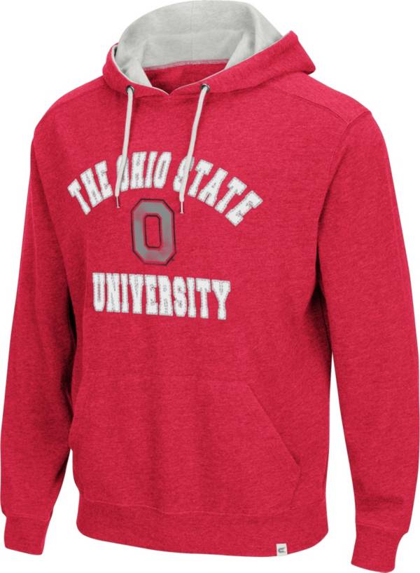 Colosseum Men's Ohio State Buckeyes Scarlet Pullover Hoodie