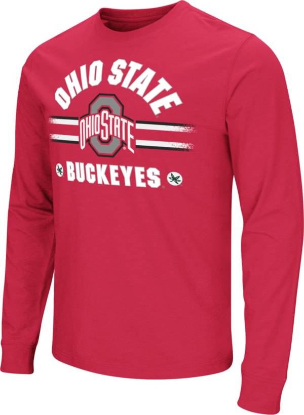 Colosseum Men's Ohio State Buckeyes Scarlet Playbook Long Sleeve T-Shirt product image