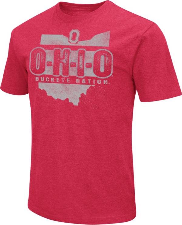 Colosseum Men's Ohio State Buckeyes Scarlet Playbook T-Shirt product image