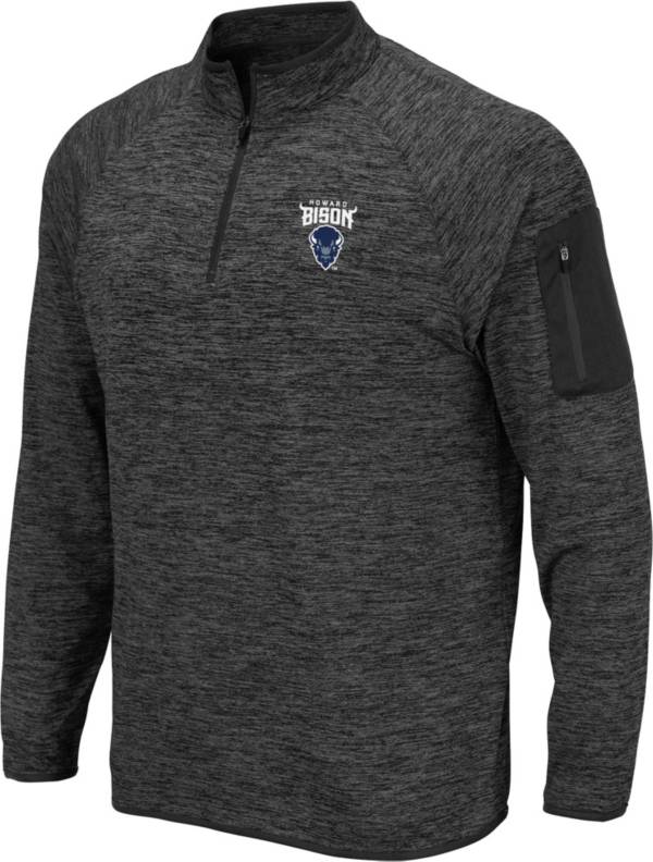 Colosseum Men's Howard Bison Grey Quarter-Zip Pullover Shirt