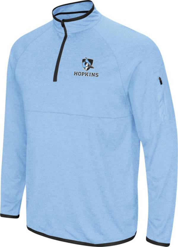 Colosseum Men's Johns Hopkins Blue Jays Columbia Blue Rival Quarter-Zip Pullover Shirt