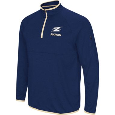 sorry, Colosseum Men's Akron Zips Navy Rival Quarter-Zip Pullover Shirt is currently out of stock