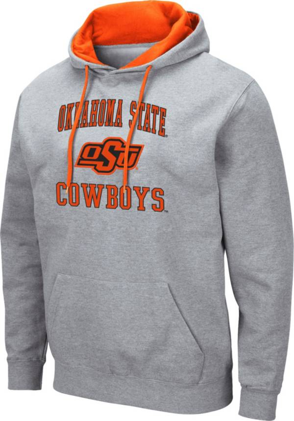 Colosseum Men's Oklahoma State Cowboys Grey Pullover Hoodie