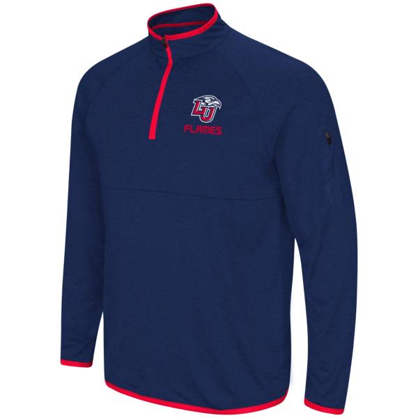 Colosseum Men's Liberty Flames Navy Rival Quarter-Zip Pullover Shirt