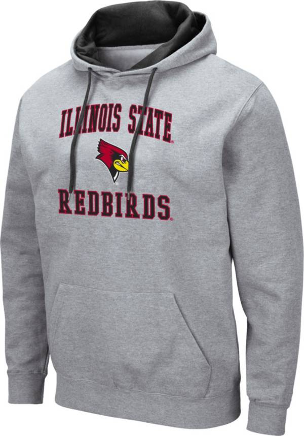 Colosseum Men's Illinois State Redbirds Grey Pullover Hoodie