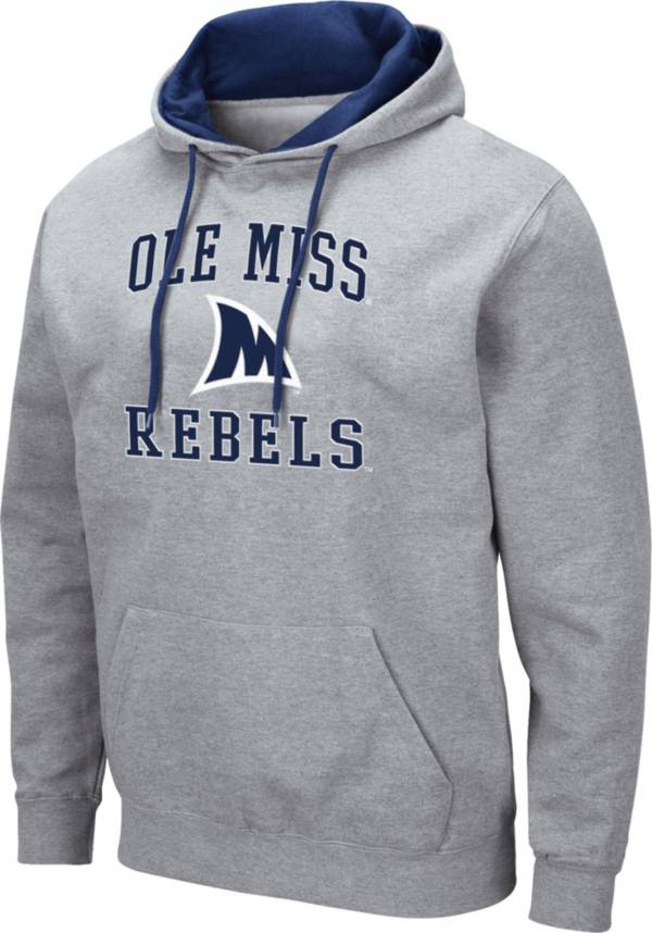 Colosseum Men's Ole Miss Rebels Grey Pullover Hoodie product image
