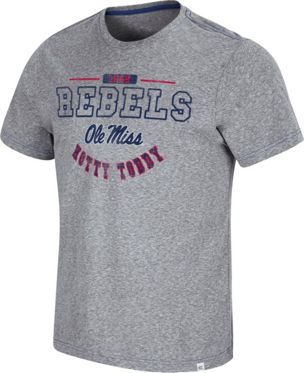 Colosseum Men's Ole Miss Rebels Grey Tannen T-Shirt