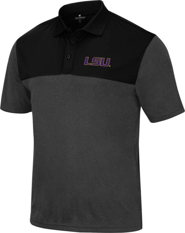 Colosseum Men's LSU Tigers Black Polo