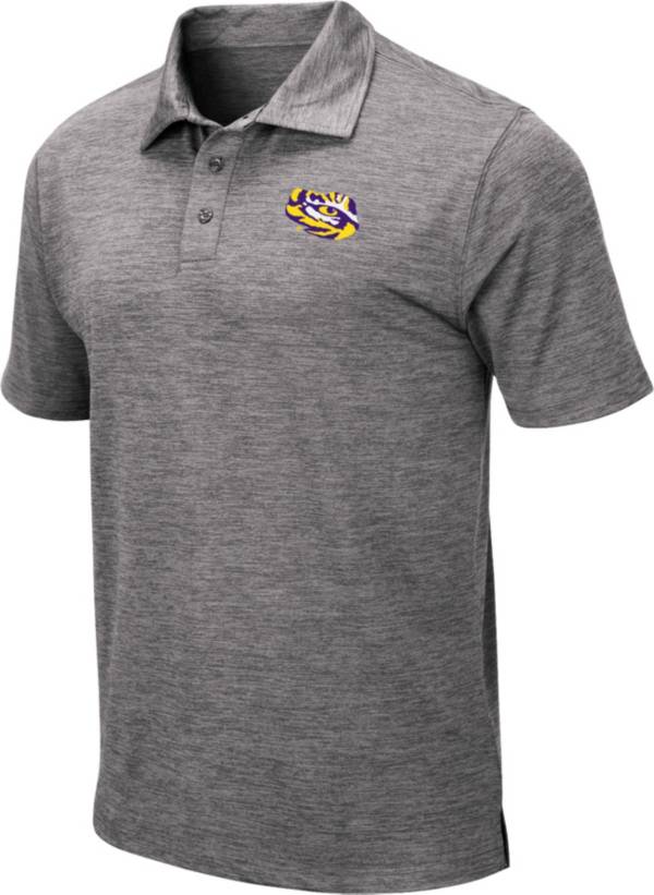 Colosseum Men's LSU Tigers Grey Polo product image