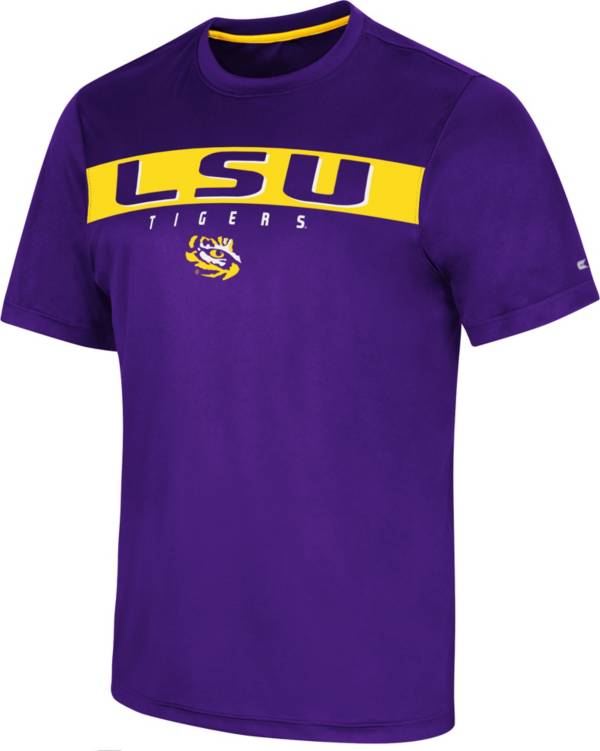 Colosseum Men's LSU Tigers Purple Mosbius T-Shirt