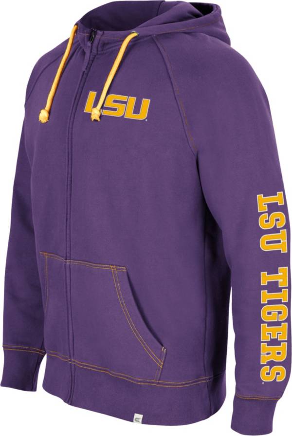 Colosseum Men's LSU Tigers Purple Intervention Full-Zip Hoodie product image