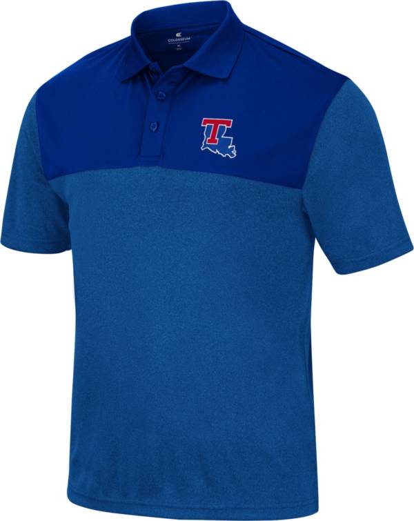 Colosseum Men's Louisiana Tech Bulldogs Blue Polo