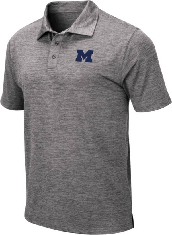 Colosseum Men's Michigan Wolverines Grey Polo product image